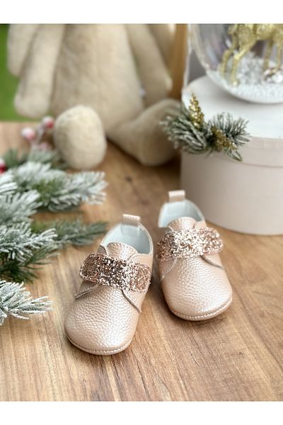 Li Puna Keny Salmon Genuine Leather First Step Shoes