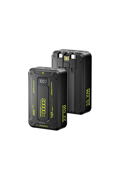 Green Lion باور بانك إكستريم 20 بسعة 20000 مللي أمبير في الساعة وقوة 22.5 وات...