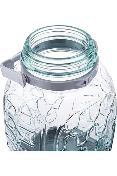 AKDC Glass Bottle Jar L(16CM) XW(17CM) XH(26CM) Transparent
