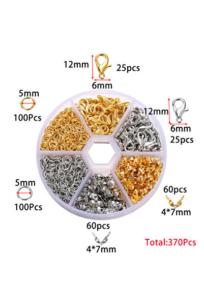 Choice طقم صنع المجوهرات على شكل 04 مكون من 210-400 قطعة/صندوق، مشبك جراد الب...