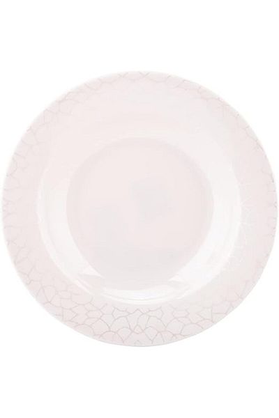 AKDC Deep Plate L(20cm) xW(20cm) xH(3cm) White Pearl