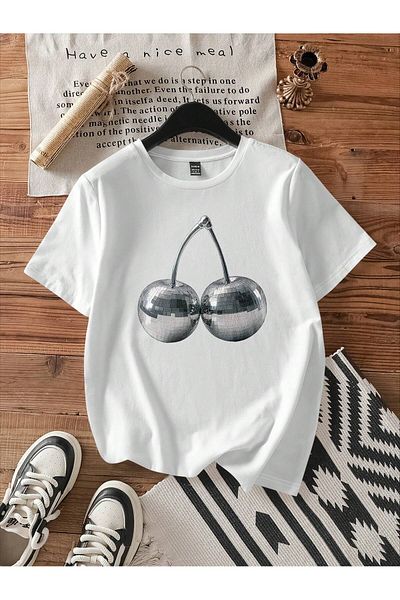 uyguntarz Μπλουζάκι Disco Cherry Printed Special Design