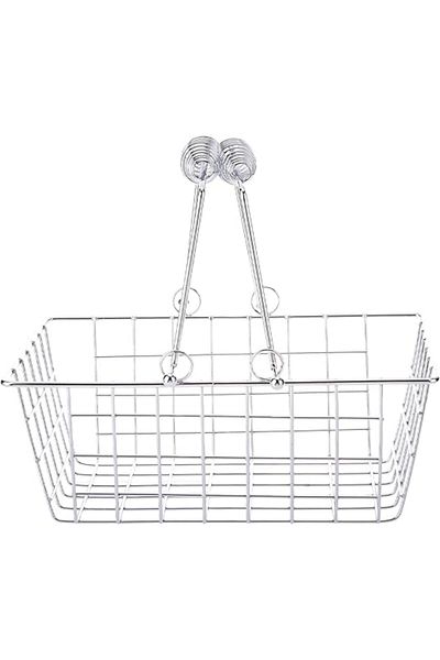 AKDC Fruit Basket 19Cm X 24Cm X 10Cm Silver