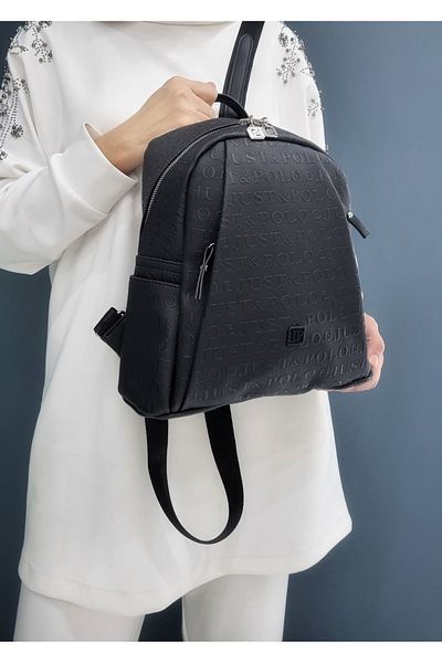 Just Polo Women's Black 9 Compartment Medium Size Sports Bag