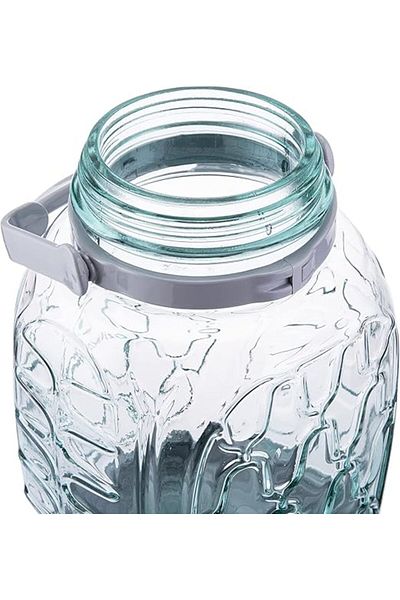 AKDC Glass Bottle Jar L(16CM) XW(17CM) XH(33CM) Transparent