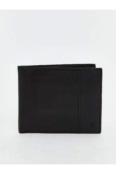LC Waikiki Lcw Accessories Black Genuine Leather Men's Wallet