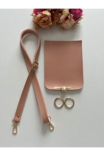 zg hobi aksesuar شماعة من الجلد الصناعي لحقائب الحياكة، طقم غطاء