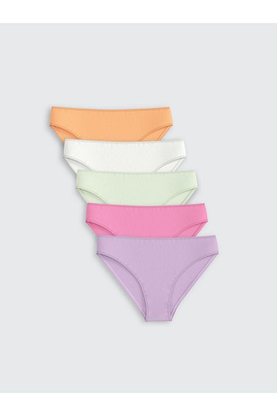 LC Waikiki LCW DREAM Chiloți de bikini simpli roz, pachet de 5