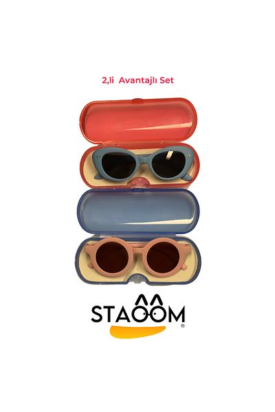 STAOOM Kids Sunglasses Set for Baby, Girls and Boys