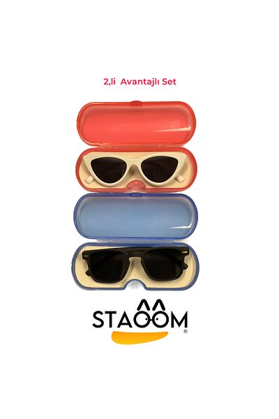 STAOOM Kids Sunglasses Set for Baby, Girls and Boys