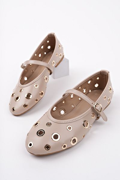 MUGGO Mi̇sha Single Band Trock Casual Women's Ballerinas