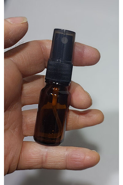 Paradise 10 Adet Siyah Sprey Başlıklı Amber Cam Şişe 10ml kolonya parfüm şişesi