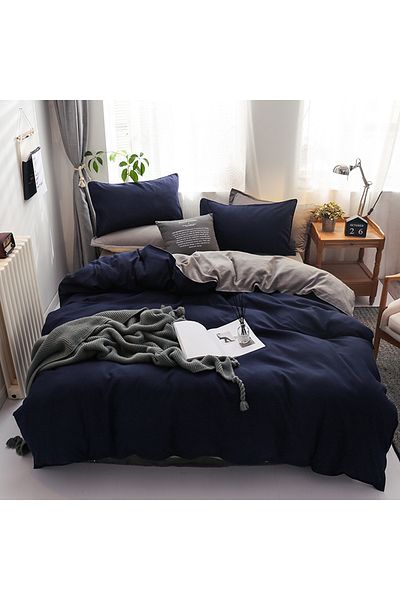 sharpdo 4-Piece Bedding Set Sheet set,with 1 Duvet/Quilt Cover And 1 Flat sheet And 2 Pillowcases King