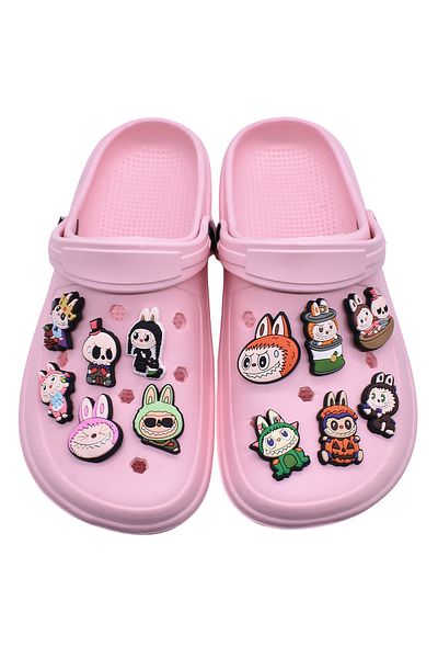 COOYA 50 pcs PVC Random Different Shape Shoe Charms, Various Styles Cute Pattern,for Shoe Decoration