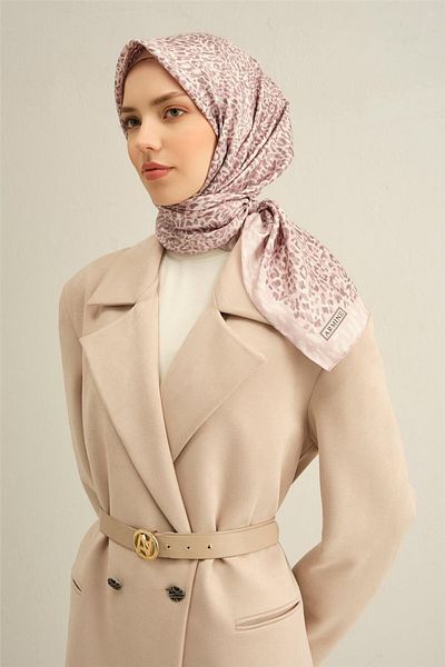 Armine Patterned Silk Sura Scarf Model: 9352-82