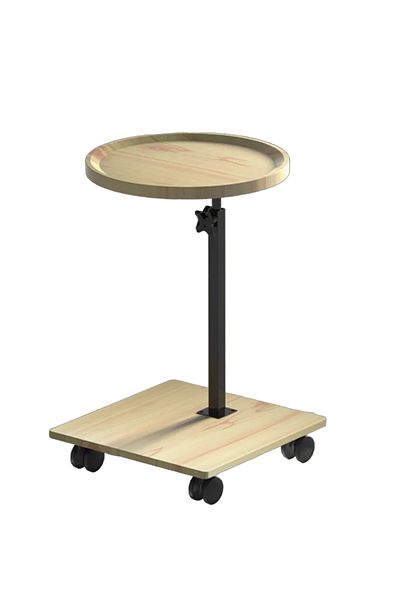 sharpdo Nordic Retro Sofa Lifting Side Table, Movable Living Room Corner Sofa Side Table Small Side Table