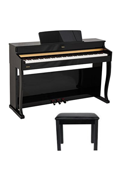 VALLER PM100 Tuş Hassasiyetli Siyah Dijital Piyano + Tabure