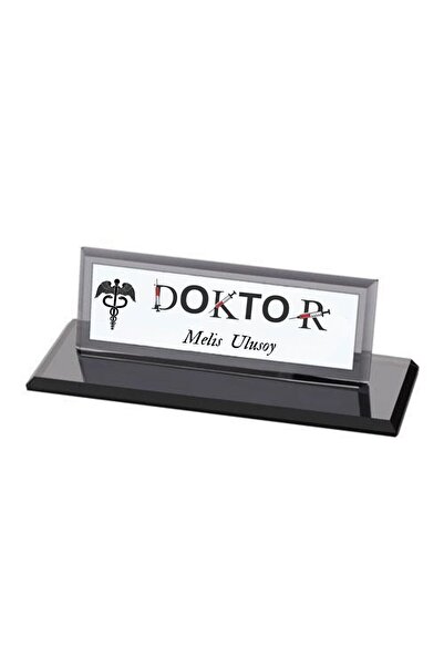 gifttime Doktorlara Özel Masa Üstü Kristal İsimlik