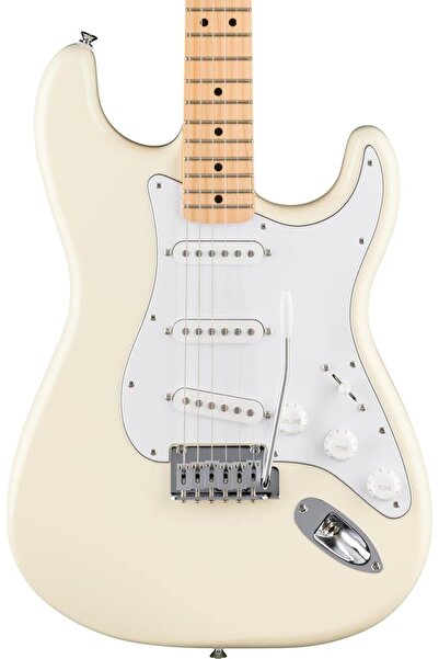Genel Markalar Standard Stratocaster Akçaağaç Klavye Olympic White Elektro Gitar