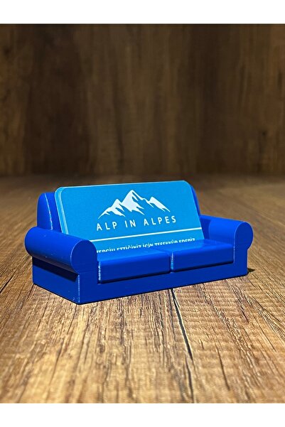 Alp in Alpes Οβάλ θήκη επαγγελματικών καρτών (Μπλε)