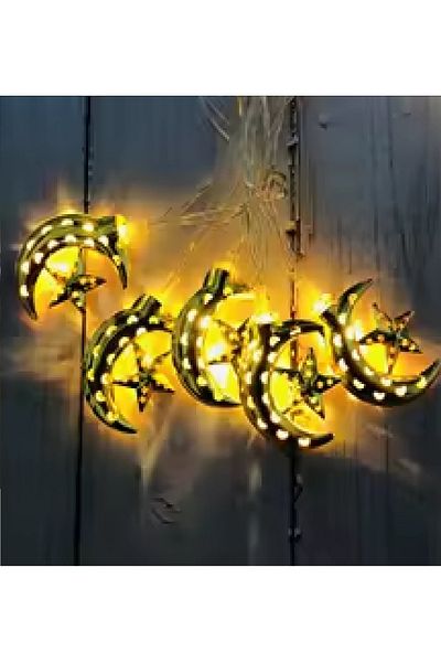Generic Ramadan decoration lighting rope with batteries, various shapes