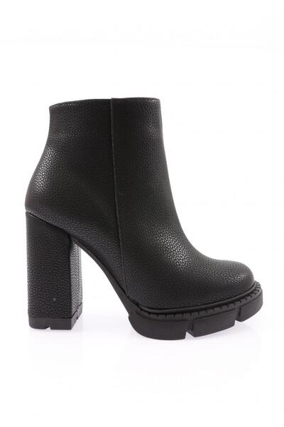 DGN Black Lita Women's Heeled Boots - Sardes 8143242