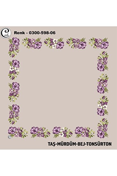 Cenk Desenli İçi Boş Oyalık Yazma - 0300-598