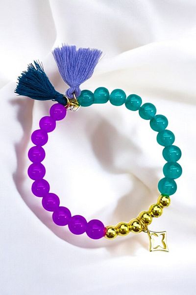PETEK AKSESUAR Glass Beads Circle Bracelet