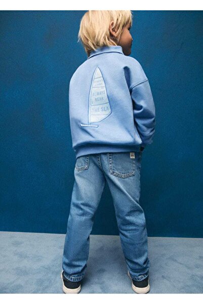 MANGO Baby Polo mikina s detaily zpracování