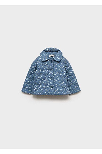 MANGO Baby Gesteppter Anorak mit Blumenmuster