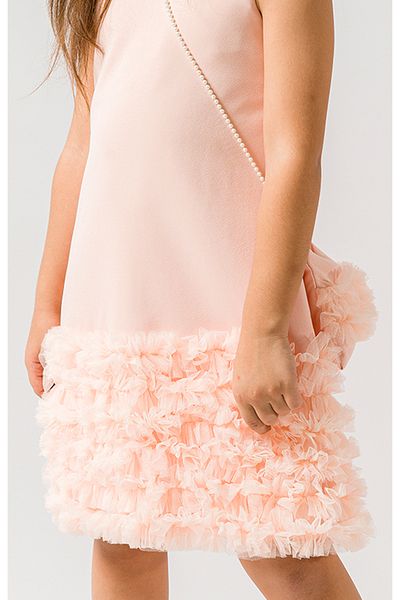Baby Animals Baby Girl Birthday Party Wedding Dress Short Sleeve Bag Ruffled Tulle Tutu Lining