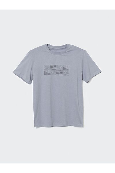 LC Waikiki Tricou pentru bărbați din bumbac pieptănat cu imprimeu gri clasic LCWAIKIKI