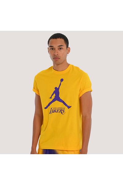 Nike Los Angeles Lakers Nba Men's Basketball T-Shirt Fb9827-728 - Yellow - L