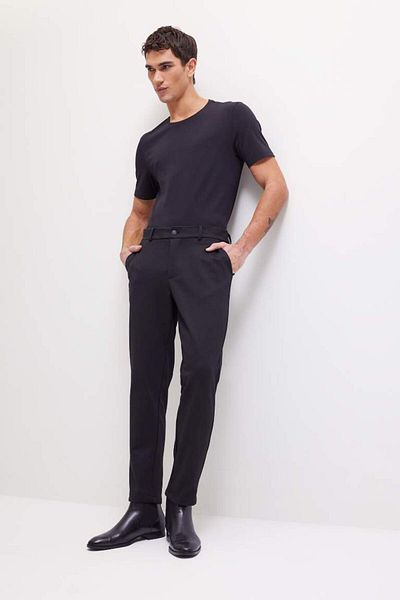 DeFacto Νέα σεζόν Slim Fit Slim Fit Crew Neck Modal Blended Cotton Basic Απλό Κοντό