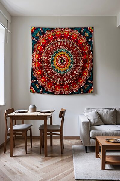 Medi Home ETHEREAL MANDALA DUVAR HALISI DUVAR ÖRTÜSÜ TAPESTRY