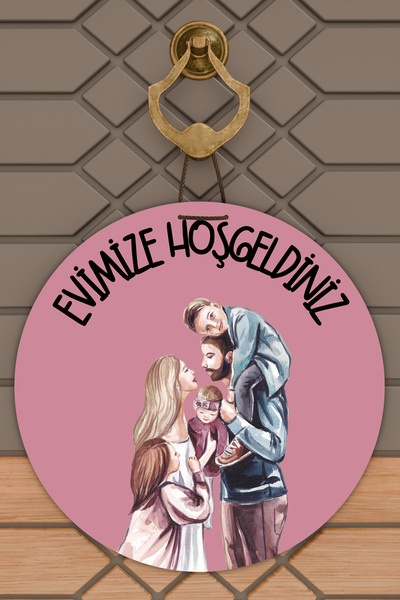 Dormot Home Ornament Modern pentru Ușă Roz Ornament pentru Ușă în aer liber p...