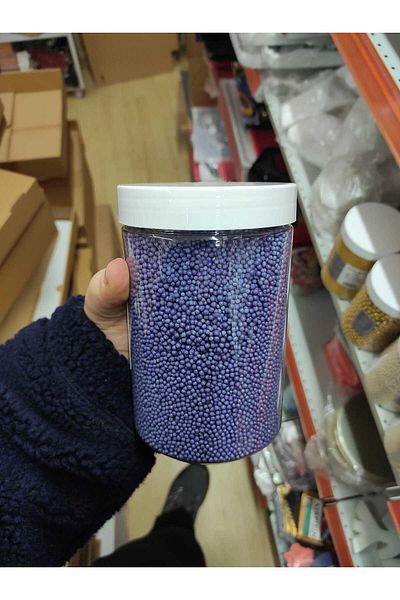 bizdenpastacılık 2mm Beads Candy 1kg Purple Candy