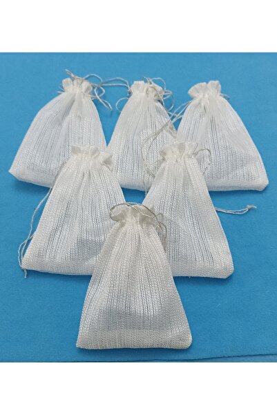 FNT ip çizgili desen düz tül kese 11*14 cm ebatında 25 adettir Hediyelik Bohç...