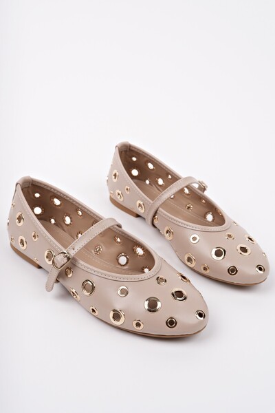 MUGGO Mi̇sha Single Band Trock Casual Women's Ballerinas