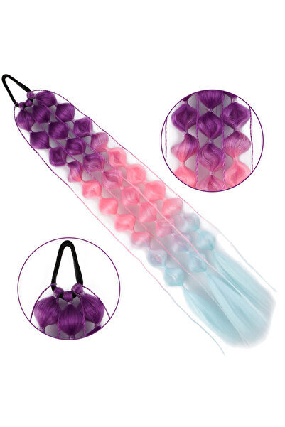 KONAK PERUK Balloon Braided Elastic Ponytail - Acm19
