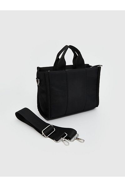 LC Waikiki Women's Shoulder Bag with Removable Strap in Black