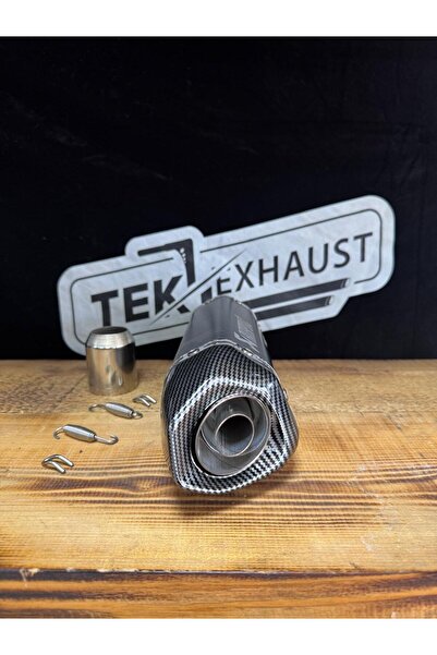Tek Exhaust Akrapoviç SİYAH Susturuculu Motosiklet Egzoz