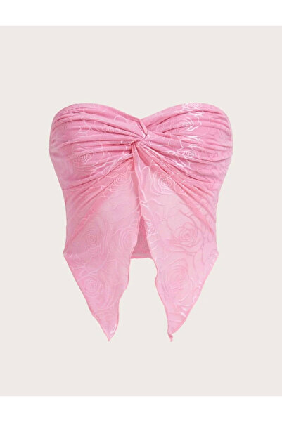 Zümrüt OyuncakStore Μπλούζα Στράπλες Στυλ Κοκέτας ✨