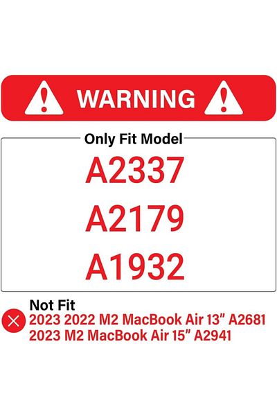 UnDePlus حافظة متوافقة مع Apple Macbook Air 13 بوصة M1 A2337 A2179 A1932 مع حامل مثلث Nubuck بفتحات تهوية 2018/202