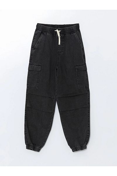 LC Waikiki Boy's Cargo Jeans Pants with Elastic Waist