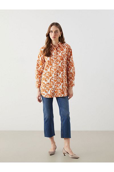 LC Waikiki New Season Print Oversize Women's Shirt Tunic - S5Fe26Z8