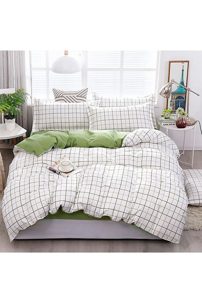 sharpdo Sharpdo 4-Pieces Bed Sheet Set Polyester Soft Quilt Cover
