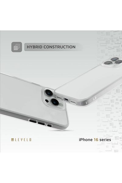 Levelo Solo Case For iPhone 16 Pro Max - White