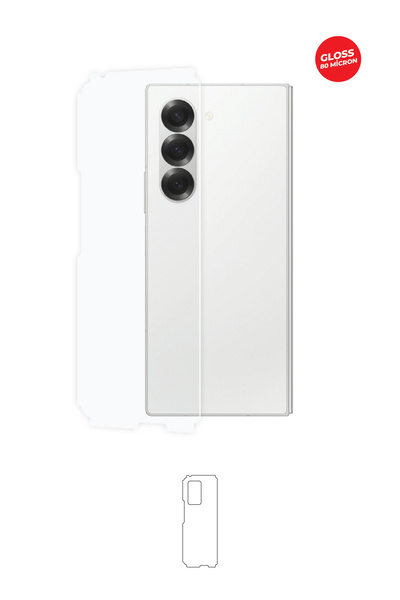 Wrapsol Samsung Galaxy Z Fold 6 Parlak Arka Ve Yan Koruyucu Tpu Film