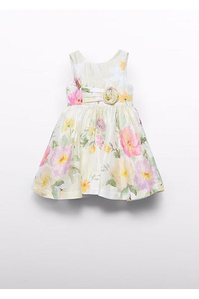 MAYORAL Abel&Lula Floral Printed Linen Girl's Dress_Mnvs5053